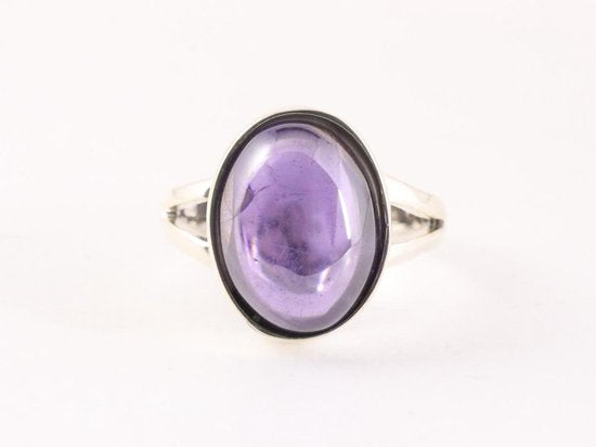 Zilveren ring met amethist afbeelding 4