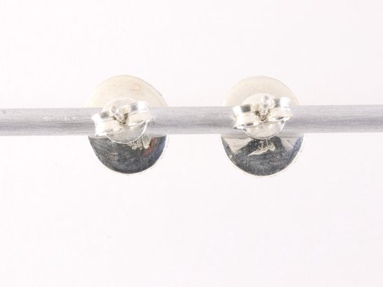 Bewerkte zilveren oorstekers met amethist afbeelding 3