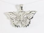 Opengewerkte zilveren vlinder hanger afbeelding 4