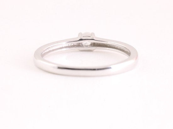 Fijne hoogglans zilveren ring met bergkristal afbeelding 3