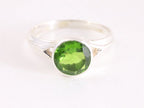 Zilveren ring met peridoot afbeelding 4