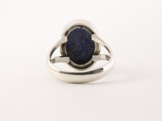 Zilveren ring met lapis lazuli afbeelding 4
