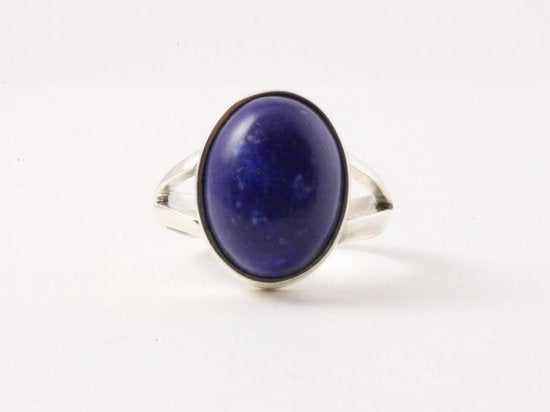 Zilveren ring met lapis lazuli afbeelding 3
