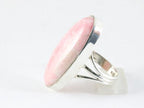 Grote ovale zilveren ring met rhodochrosiet afbeelding 2