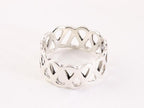 Opengewerkte zilveren ring afbeelding 2