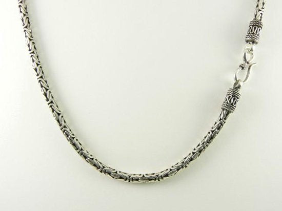 Zilveren ketting met koningsschakel afbeelding 1