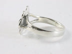 Zilveren ring met roos afbeelding 2