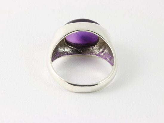 Zilveren ring met amethist afbeelding 4