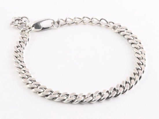 Zilveren armband met gourmet schakels afbeelding 1