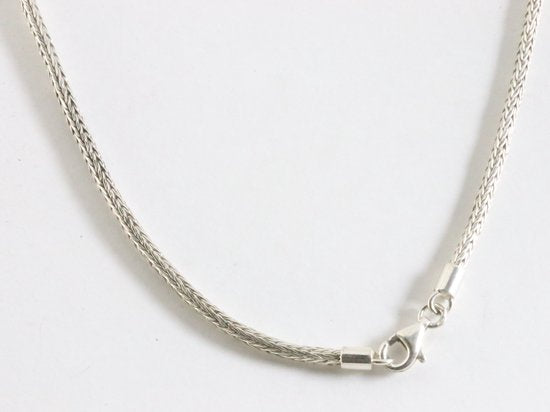 Traditionele bewerkte zilveren ketting met 18K gouden decoraties afbeelding 3