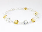 Zilveren armband met citrien en bergkristal afbeelding 2