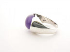 Zilveren ring met grote amethist afbeelding 2