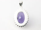 Bewerkte zilveren hanger met amethist afbeelding 3