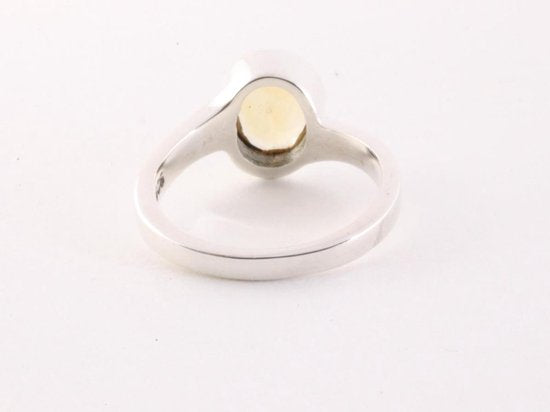Zilveren ring met citrien afbeelding 4
