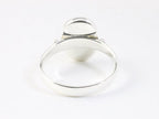 Hoogglans zilveren ring met gele agaat afbeelding 3