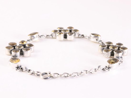 Zilveren armband met citrien afbeelding 3