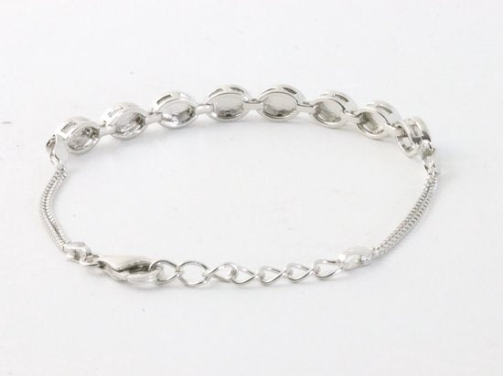 Hoogglans zilveren armband met Australische opaal afbeelding 3