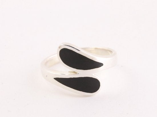 Zilveren ring met onyx afbeelding 4