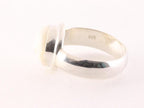 Zilveren ring met maangezicht afbeelding 2