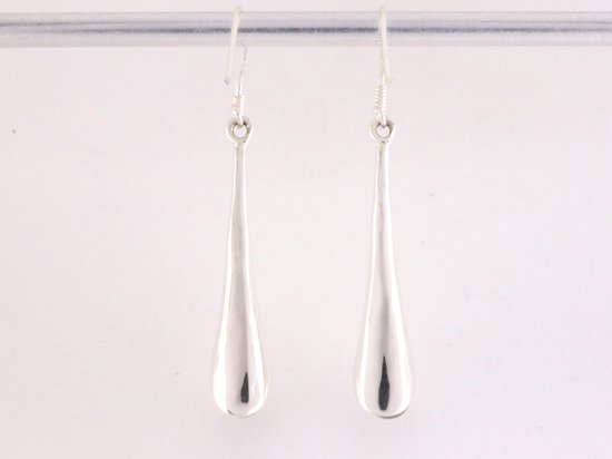 Zilveren oorbellen met rozenkwarts afbeelding 2