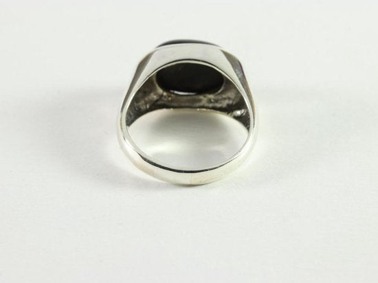 Zilveren ring met onyx afbeelding 4