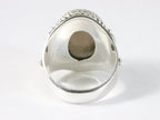 Bewerkte zilveren ring met rookkwarts afbeelding 3