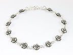 Zilveren armband met roosjes afbeelding 1