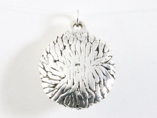 Grote zilveren leeuw hanger afbeelding 3