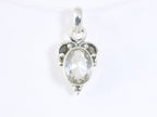 Fijne bewerkte zilveren hanger met bergkristal afbeelding 4