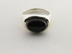 Zilveren ring met onyx afbeelding 2