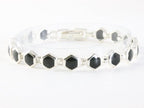 Zilveren armband met onyx afbeelding 1