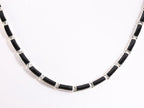 Zilveren collier met onyx afbeelding 1