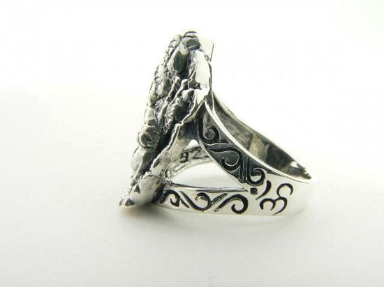 Zilveren Ganesha ring afbeelding 4