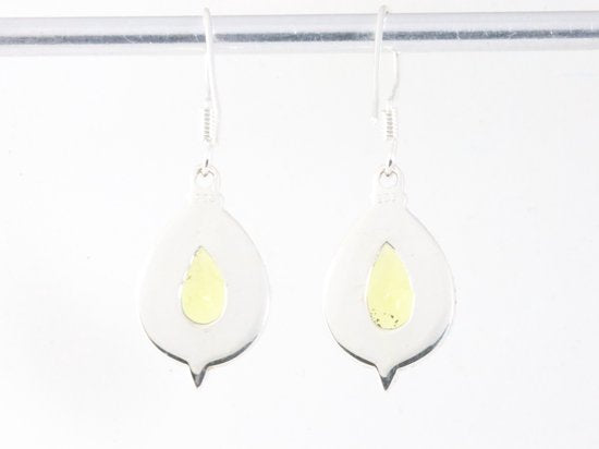 Bewerkte zilveren oorbellen met citrien afbeelding 3