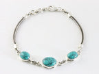 Zilveren armband met turkoois afbeelding 1