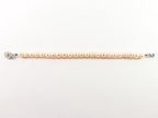 Armband met natuurlijke roze zoetwater parels en zilveren sluiting afbeelding 3