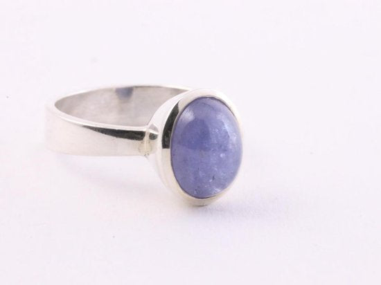 Zilveren ring met tanzaniet afbeelding 1