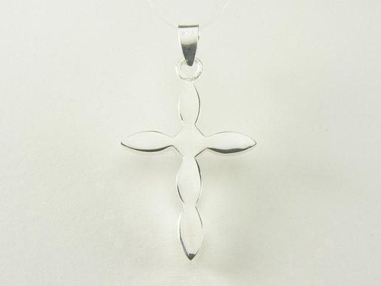 Zilveren kruishanger met onyx afbeelding 3