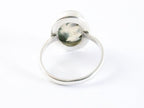 Ovale zilveren ring met mosagaat afbeelding 3