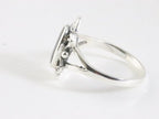Bewerkte zilveren ring met abalone schelp afbeelding 2
