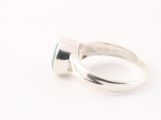 Zilveren ring met smaragd afbeelding 2
