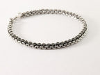 Fijne bewerkte zilveren schakelarmband afbeelding 2