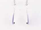 Druppelvormige zilveren oorbellen met lapis lazuli afbeelding 2