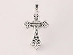 Fijne bewerkte zilveren kruishanger afbeelding 4