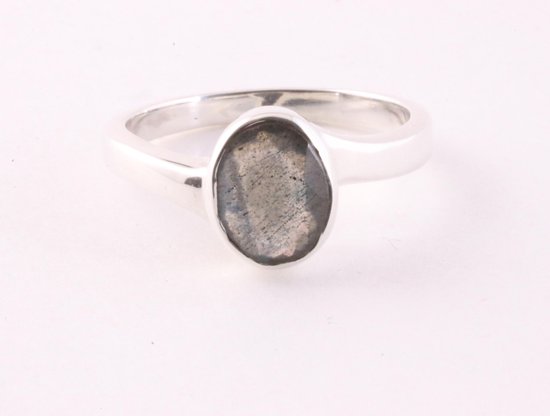 Zilveren ring met labradoriet afbeelding 4