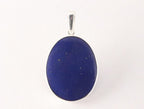 Ovale zilveren hanger met levensboom op lapis lazuli afbeelding 3