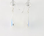 Druppelvormige zilveren oorbellen met Australische opaal afbeelding 2
