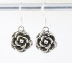 Zilveren roosjes oorbellen afbeelding 1