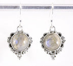 Bewerkte zilveren oorbellen met labradoriet afbeelding 1