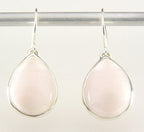 Zilveren oorbellen met roze aragoniet afbeelding 1